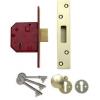 Union 67mm Satin Chrome BS 3621 Insurance 5 Lever Deadlock With 20mm Extended Bolt Projection Y2134E-SC-2.5