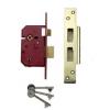 Union BS 3621 Insurance Five Lever Mortice Lock With 20mm Bolt Throw Satin Chrome 67mm Y2234E-SC-2-5