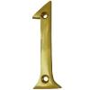 Securit Brass Finish Numeral No. One 75mm S2501