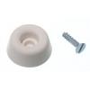 19mm White Rubber Seat Buffers 4Pk 30645