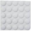 10mm White Round Self Adhesive Rubber Pads 50Pk 48058