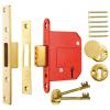 Era Locks Satin-Finish High Security Fortress Deadlock Red And Silver 64mm 261-52