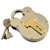 Squire 64mm Zinc Plated Steel 4 Lever Old English Style Padlock With 2 Keys