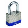 Sterling Laminated Steel Double-Locking Coloured Bumper Padlock With Two Keys Silver 50mm PHLPL152