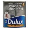 Dulux Quick Dry Primer and Undercoat For Wood Interior and Exterior Paint White 750ml 5092089