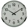 Acctim Chrome Finish White Dial Orion Sweep Wall Clock 320mm 21287