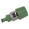 Kingfisher Durable Plastic Snap Action Multipurpose Tap Connector Grey and Green 622SNCP | Connects to Most Standard Domestic Taps