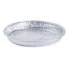 Caroline Aluminium Foil Round Flan Cases Silver 164mm Diameter x 27mm Deep 9Pk 1052