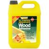 Everbuild Five Hundred Two All Purpose Waterproof Wood Adhesive Clear 5Ltr WOOD5