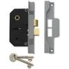 Union Two Lever Rebated Mortice Lock With Two Keys Polished Brass 80mm Y2242-EB-3.00