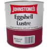 Johnstones Eggshell Lustre Paint Brilliant White 2.5-Ltr 301679