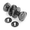 Securit Heavy Duty Plastic Mortice Knob Set Brown 60mm S3241 