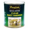 Rustins Quick Drying Matt Finish Varnish Clear 1Ltr AVMC1000 | Touch Dry in 20 Minutes