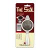 Grunwerg Cafe Ole Stainless Steel Long Handled Tea Strainer With Drip Bowl Metallic Silver TS-1109 