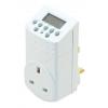 Selectric LCD Screen 7 Day Digital Timer With Plug In Socket White H 15 x W 8 x L 8.50cm 13A LG81917DD 