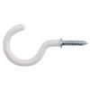 Shouldered Cup Hooks White 0.75-Inch 100Pk BB2643