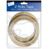 Tallon Adhesive Tape Clear 18mm x 25Mtr 2Pk 6012