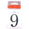 Number Nine Numeral Peelable Black 42210