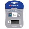 Verbatim 8GB Pin Stripe Black USB Drive - 49062