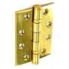 Securit Brass Double Ball Bearing Hinges 100mm 1 Pair S4298 