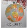 DRW Light-Up Christmas Glass Ball Golden 15cm NAH1416