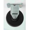 Shepherd Hardware Heavy Duty Rigid Caster Silver and Black 4-Inch 9484