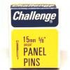 Challenge Bright Steel Box Pack Panel Pins Bright Silver 15mm 40g 10604 