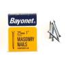 Bayonet Zinc Plated Masonry Nails Metallic Silver 25mm 12Pk 12204 