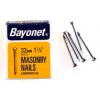 Bayonet Zinc Plated Masonry Nails Metallic Silver 30mm 36Pk 12206 