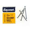 Bayonet Msasonry Nails Zinc Plated 40mm 12208