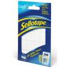 Sellotape Sticky Fixers Double Sided Foam Pads White 12mm x 25mm 56Pk 1445423