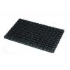 JVL Rondo Rubber Ring Door Mat Black 40cm x 60cm 01-054