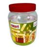 Pet Jar Round Red and Clear 750ml 2Pk J0750RD2