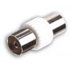 Coaxial Socket To Coaxial Socket Coupler Metallic Silver 2111