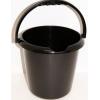 Whitefurze Durable Plastic Bucket Black 5Ltr H07056 