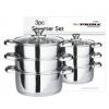 Prima 3pc 22cm Stainless Steel Steamer Set 11040C