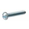 Bulk Hardware Zinc Plated Stainless Steel Round Head Woodscrew Metallic Silver 2 x 3/16-Inch 32049 