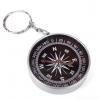 Compass Key Ring Glossy Silver 109