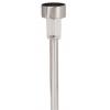 Premier Mini Stainless Steel Solar Post Light Silver and Black BS101286