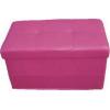 Aspect Folding Storage Pouffe Hot Pink Upto 150Kg OT06P