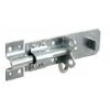 Bulk Hardware Galvanised Padbolt With Fixing Bright Silver 200mm 40023 