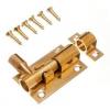 Bulk Door Bolt Brass Plated 63mm 40045