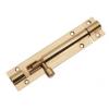 Bulk Door Bolt Brass Plated 100mm 40047