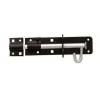 Bulk Hardware Heavy Duty Black Padbolt With Fixing 150mm 40025 