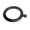 Bulk Hardware Durable Plastic Curtain Rings Black 4Pk 72422 