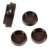 Bulk Hardware Castor Cups Brown Small 4Pk 40770