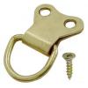 Frank Saw Double Hole D-Rings Brass Plated 12858