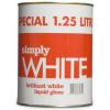 Johnstones Brilliant White Liquid Gloss Paint 1.25Ltr 265003 