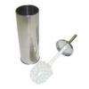 Apollo Stainless Steel Toilet Brush Set Silver And White 2513