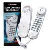 Electrolite Slimline Corded Wall Mountable Telephone Cream White 44560